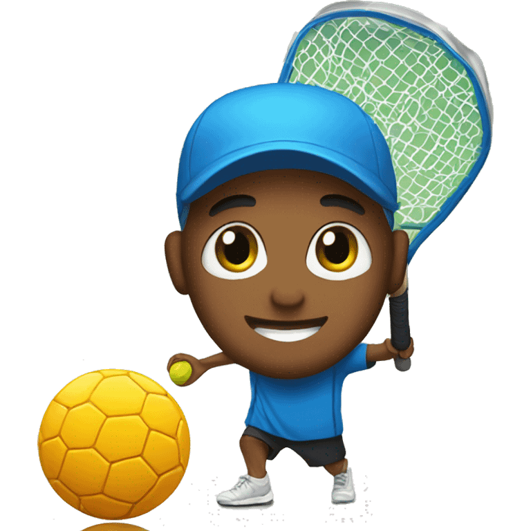 Me playing Pickleball  emoji