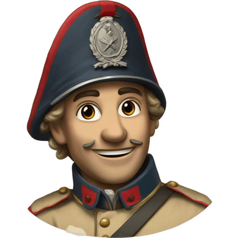 smiling French soldier in the Crimean War emoji