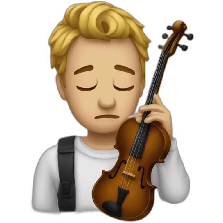 sad musician emoji