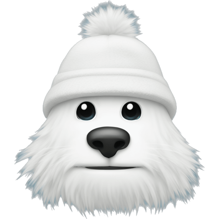 White furry hat emoji