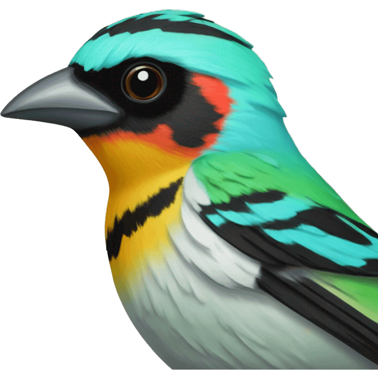 Stripe-headed Tanager  emoji