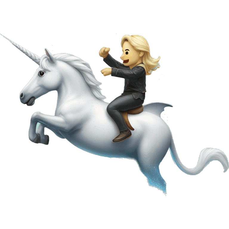 unicorn riding dolphin emoji