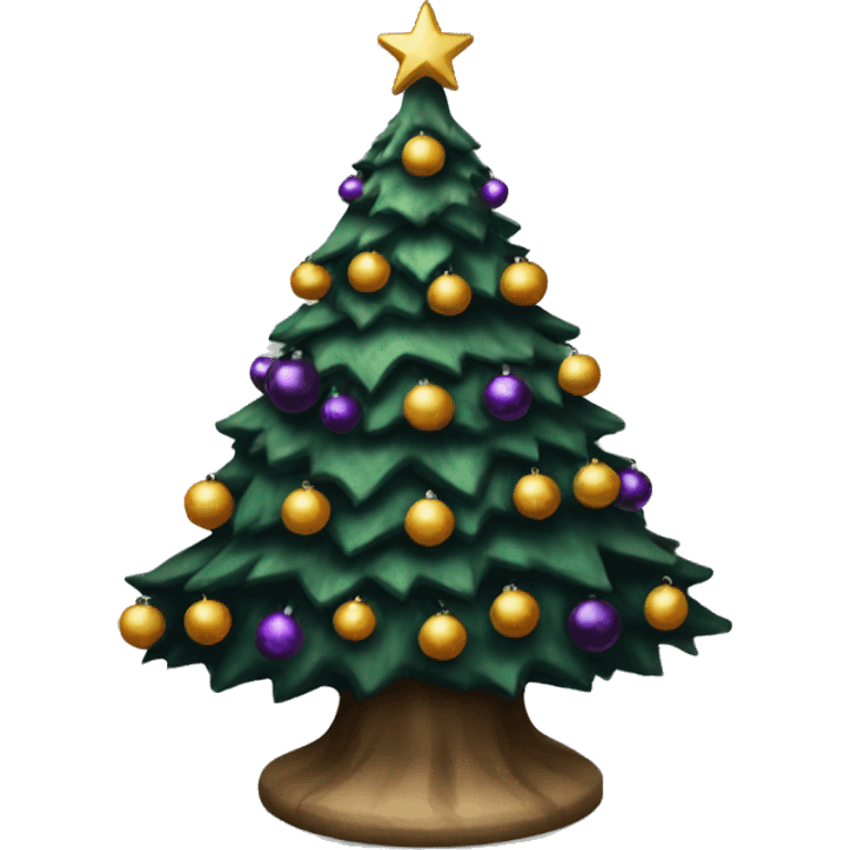 Gothic Christmas tree emoji