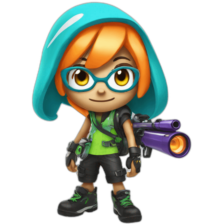 Inkling splatoon emoji