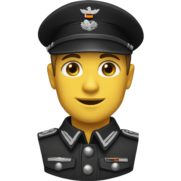 germany 1944 officer black uniform emoji