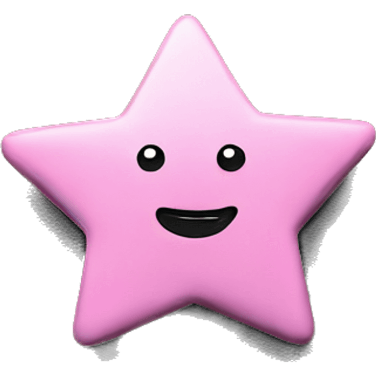 Star button pink emoji