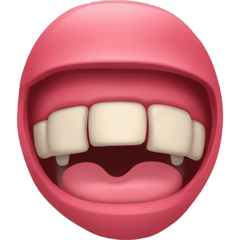 Save with tongue over teeth and closed eyes like the tounge out emoji has  emoji