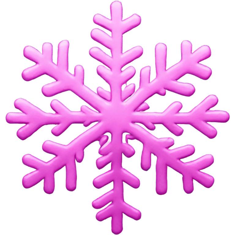 Pink snowflake emoji