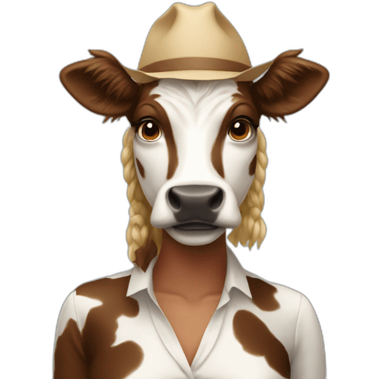 La Femme vache emoji