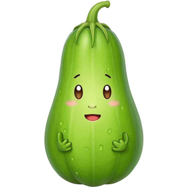 A long bitter gourd emoji