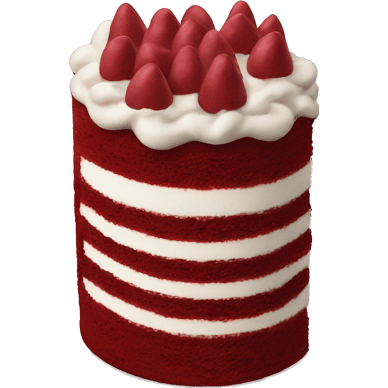 Red velvet cake emoji