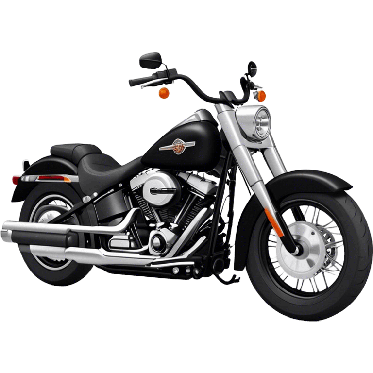 Harley-Davidson Cruiser - Harley-Davidson Softail (Model Year: 2021) (Iconic colour: Black) emoji