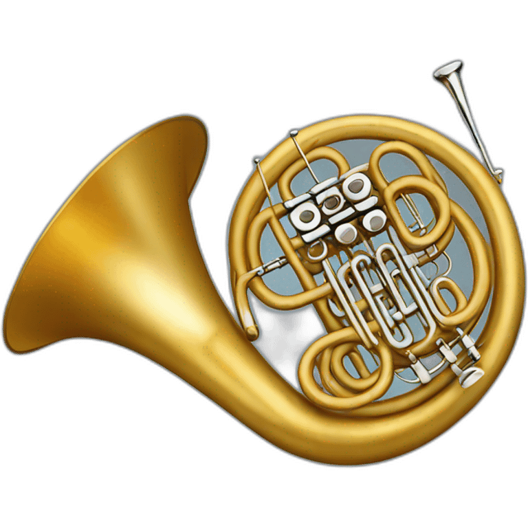 French horn emoji