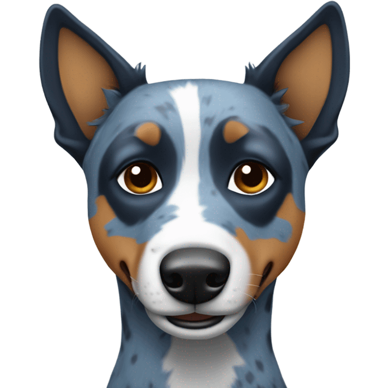 blue heeler in blue shoes emoji