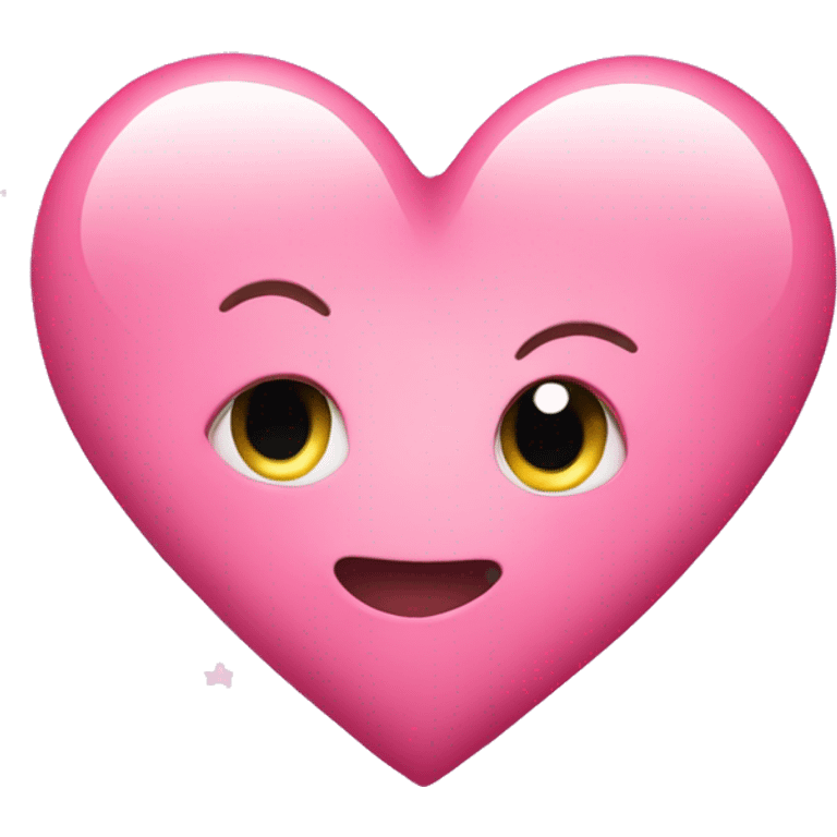 Pink heart whit stars around  emoji