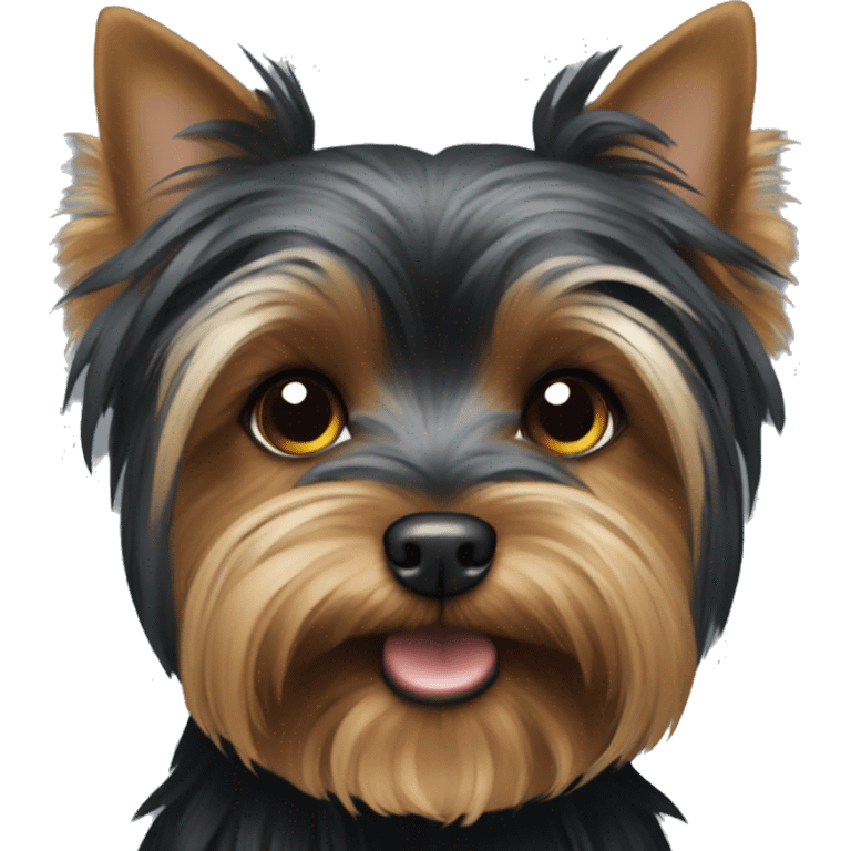 Black Yorkshire Terrier emoji