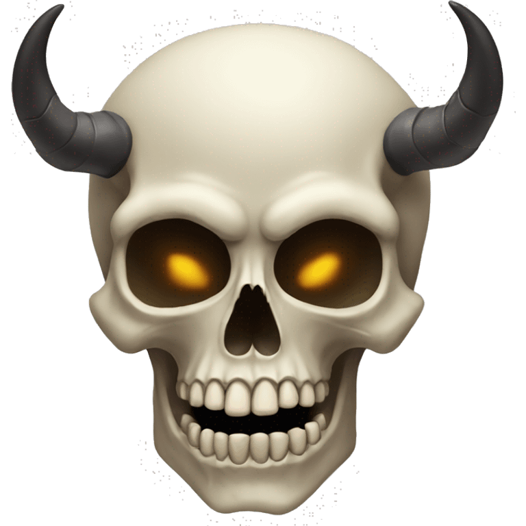 Skull with horns emoji