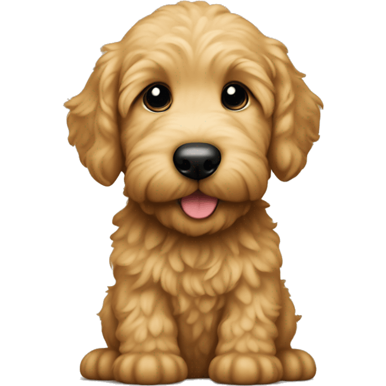 Golden doodle puppy emoji