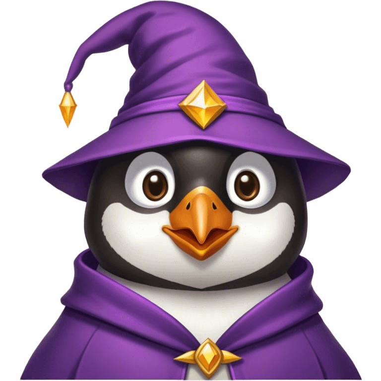 Penguin Wizard emoji