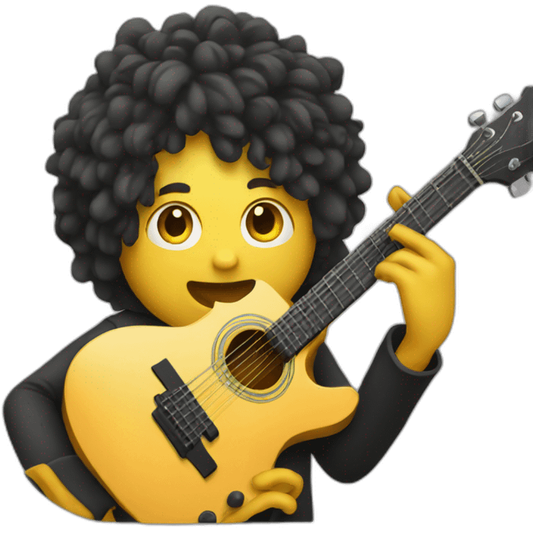 person playing guitar emoji