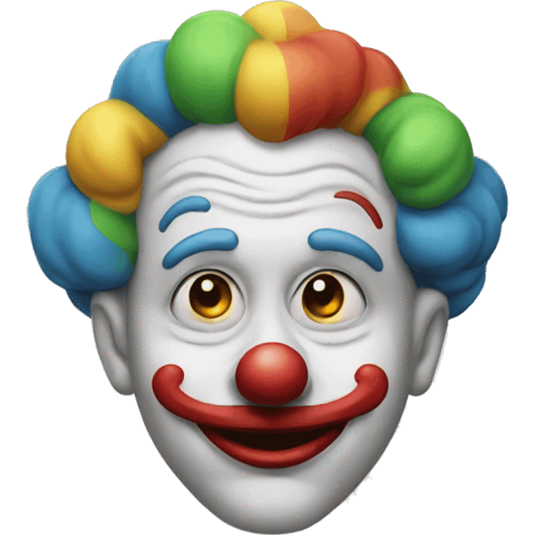 thinking clown emoji