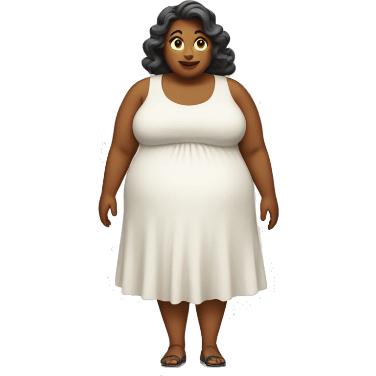 Fat woman dress emoji