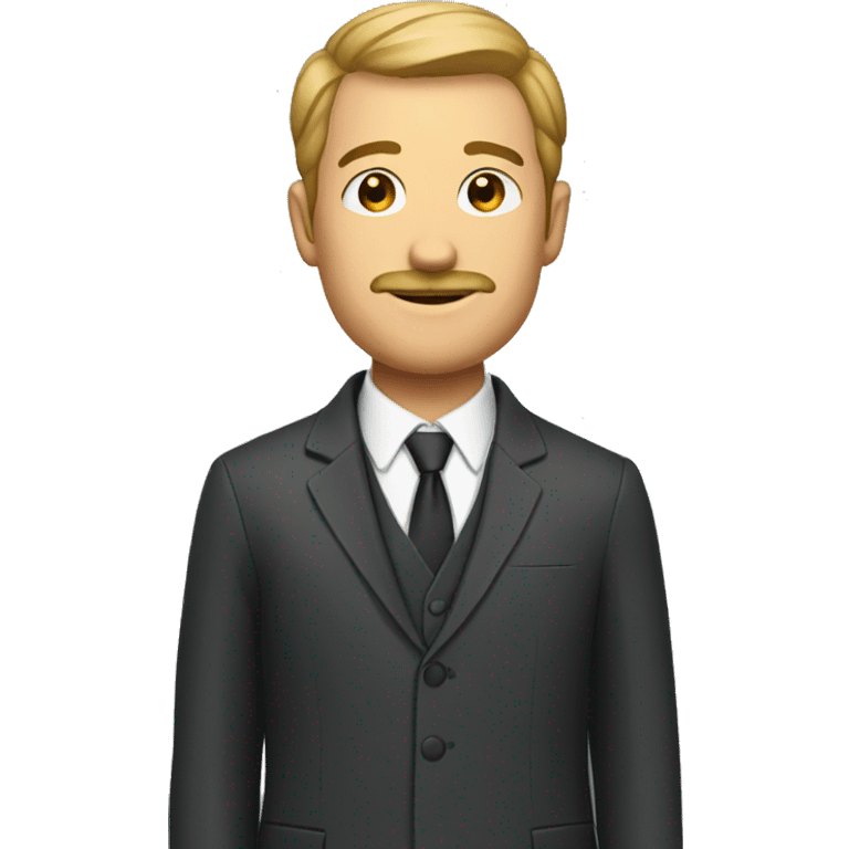 Czech in a suit emoji