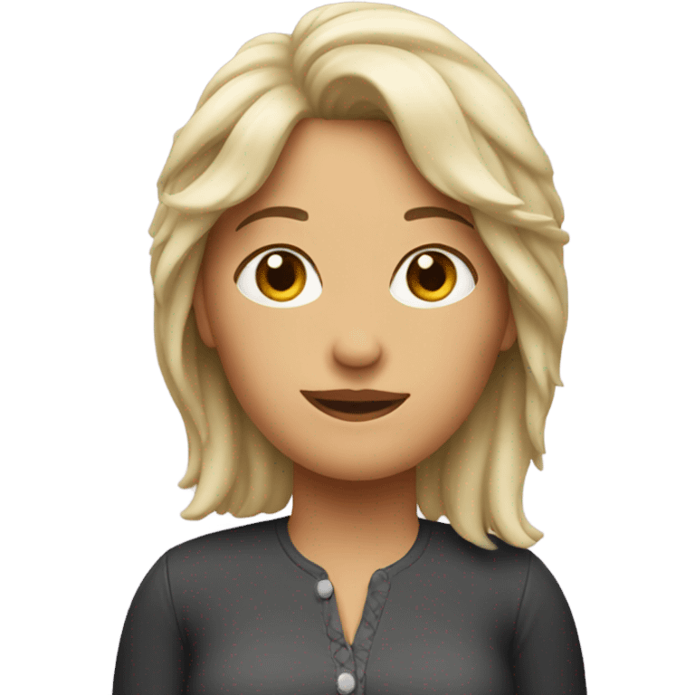 Wife with a mullet emoji