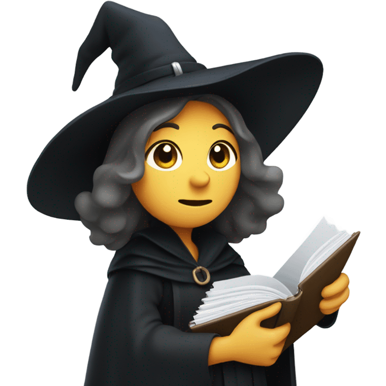 witch holding a folder emoji