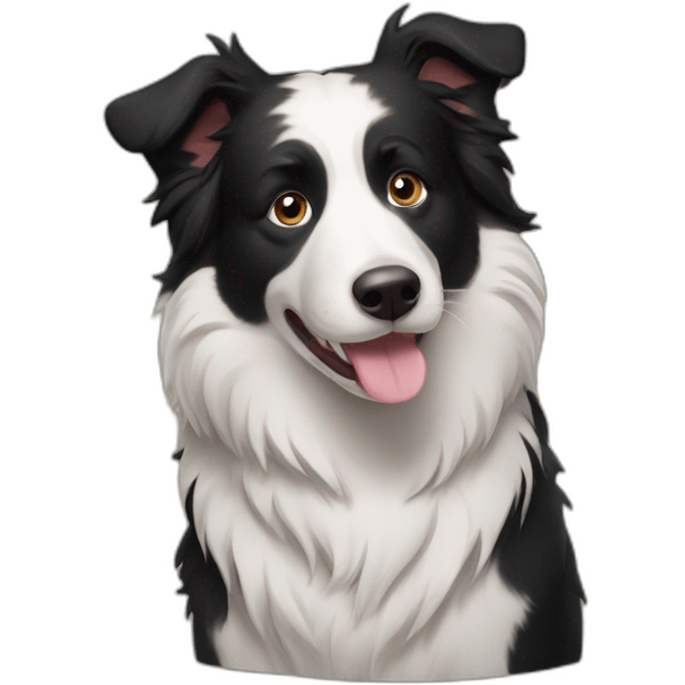 chubby border collie emoji