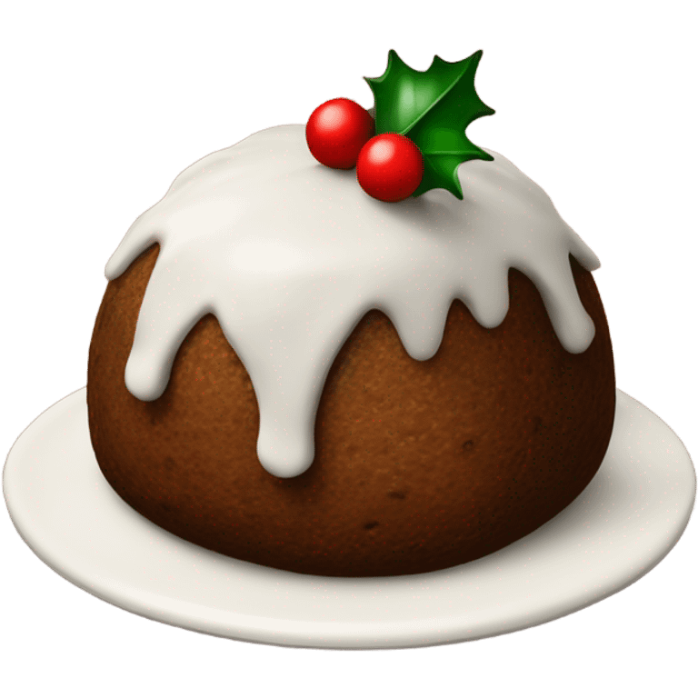 christmas pudding emoji