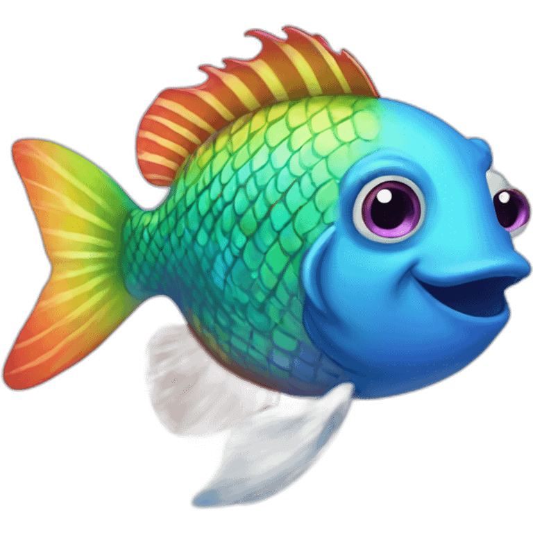 Rainbow fish emoji