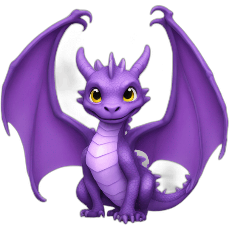 Dragon feu violet emoji