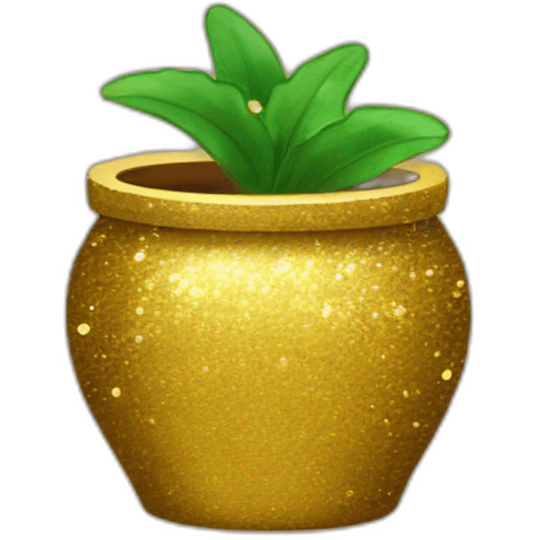 Pot de paillettes emoji