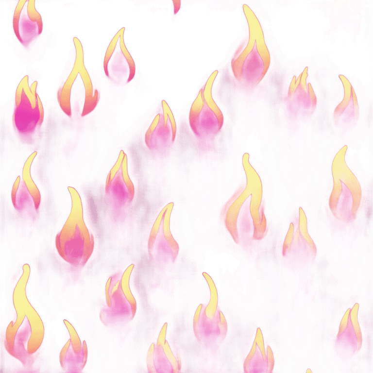 Pink fire emoji