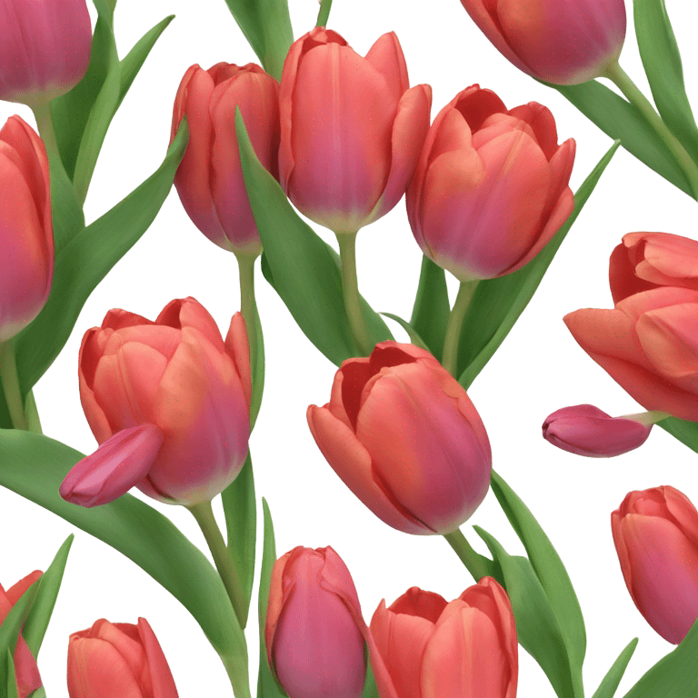 tulipanes rosas emoji