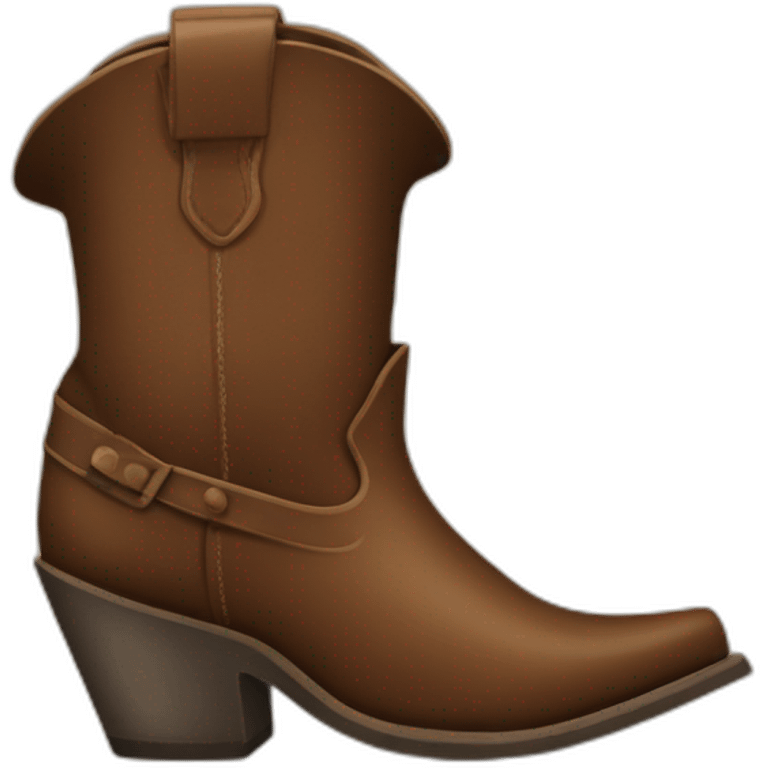 high heel cowboy boots emoji