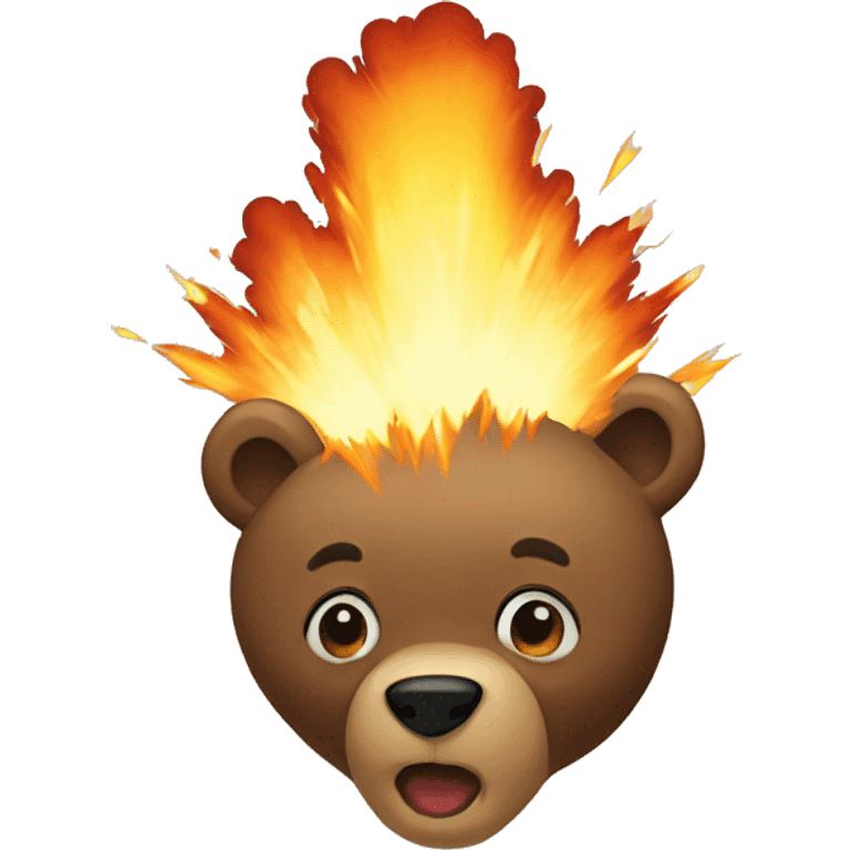 explosion-bear emoji