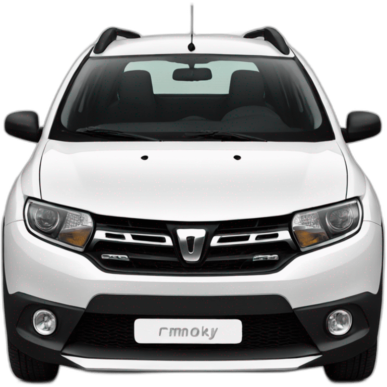 black Dacia Sandero front emoji