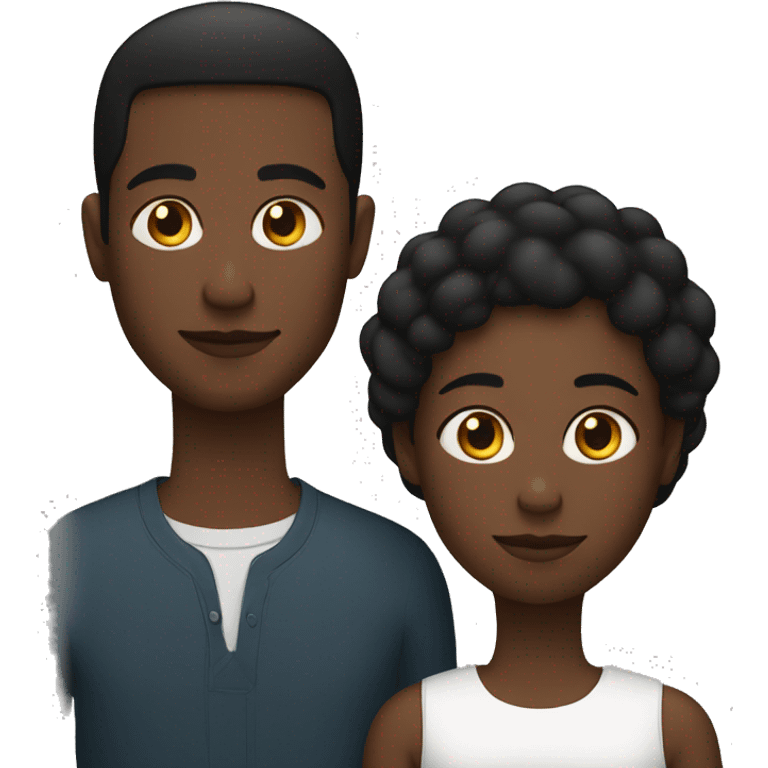 iOS-like minimalistic black family emoji