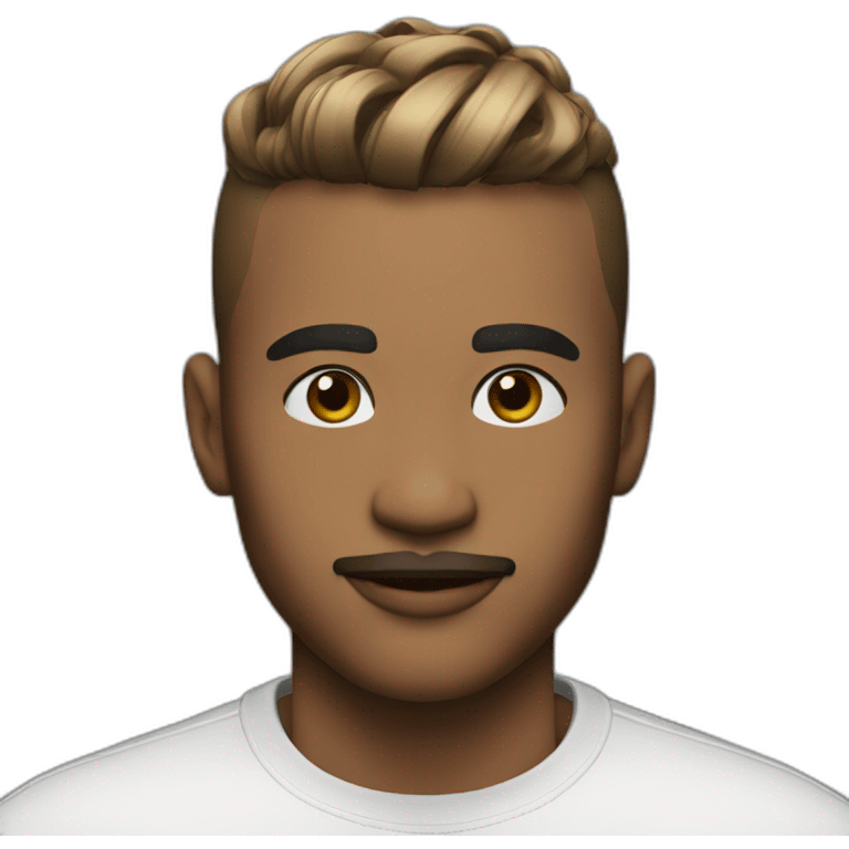 French Crop + Mid Fade styled down emoji