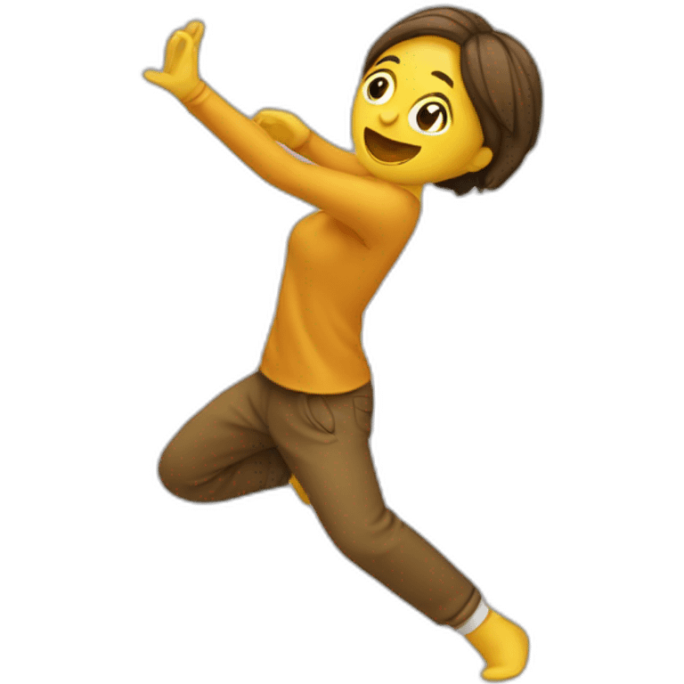 Une personne qui fait un dab emoji