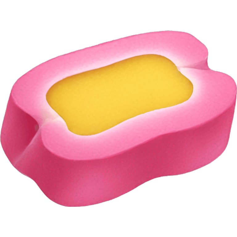 yellow pack of pink gum emoji