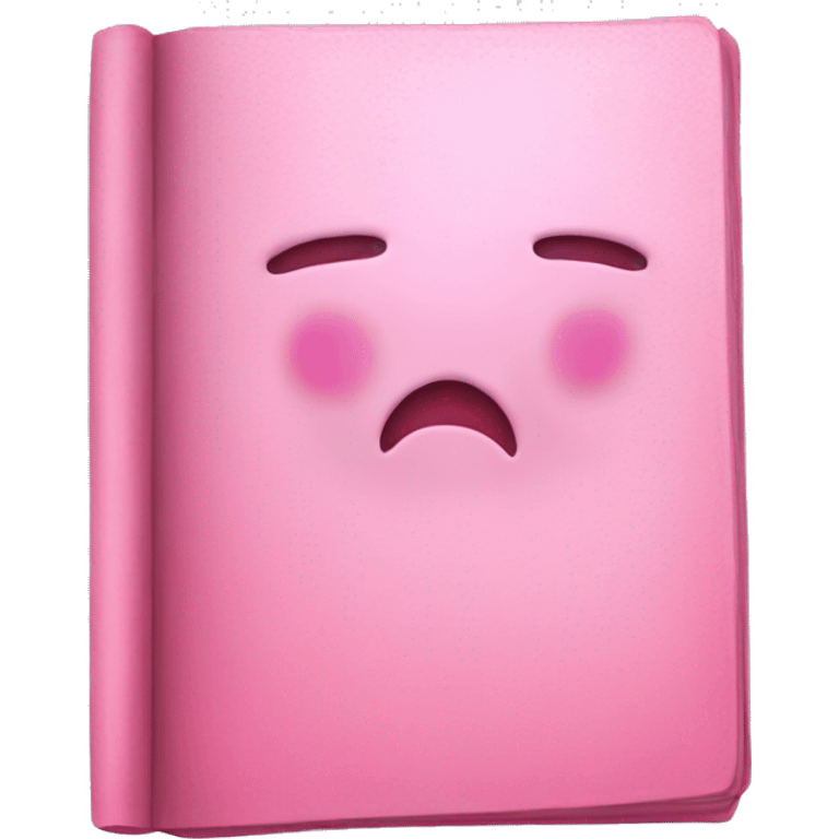 Pink book emoji