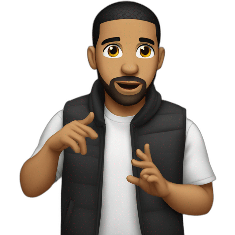 drake rapping emoji