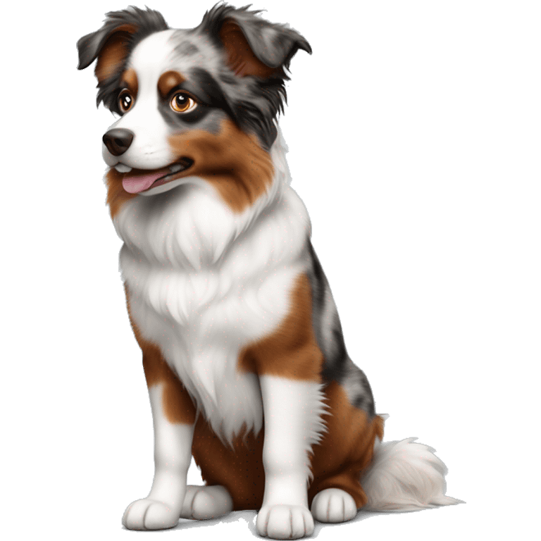 Red Merle mini Aussie  emoji