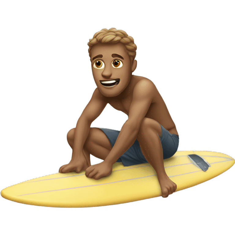 A guy on a surfboard emoji