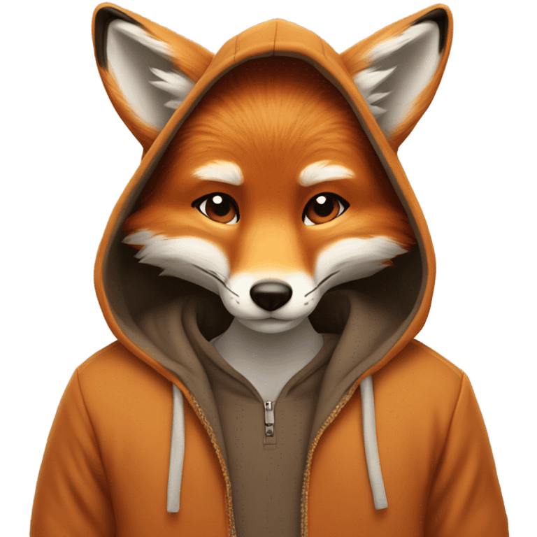 Fox with a hoodie  emoji