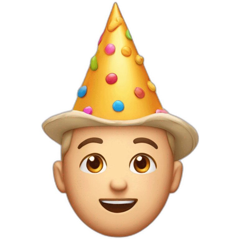 birthday hat face frantic emoji