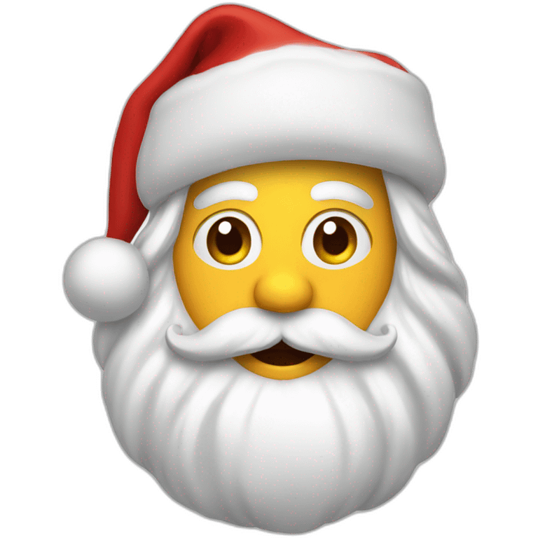 Santa in the toillet emoji